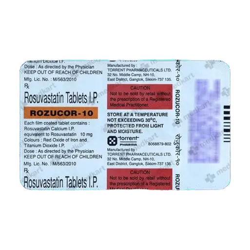 rozucor 10mg tablet 10's